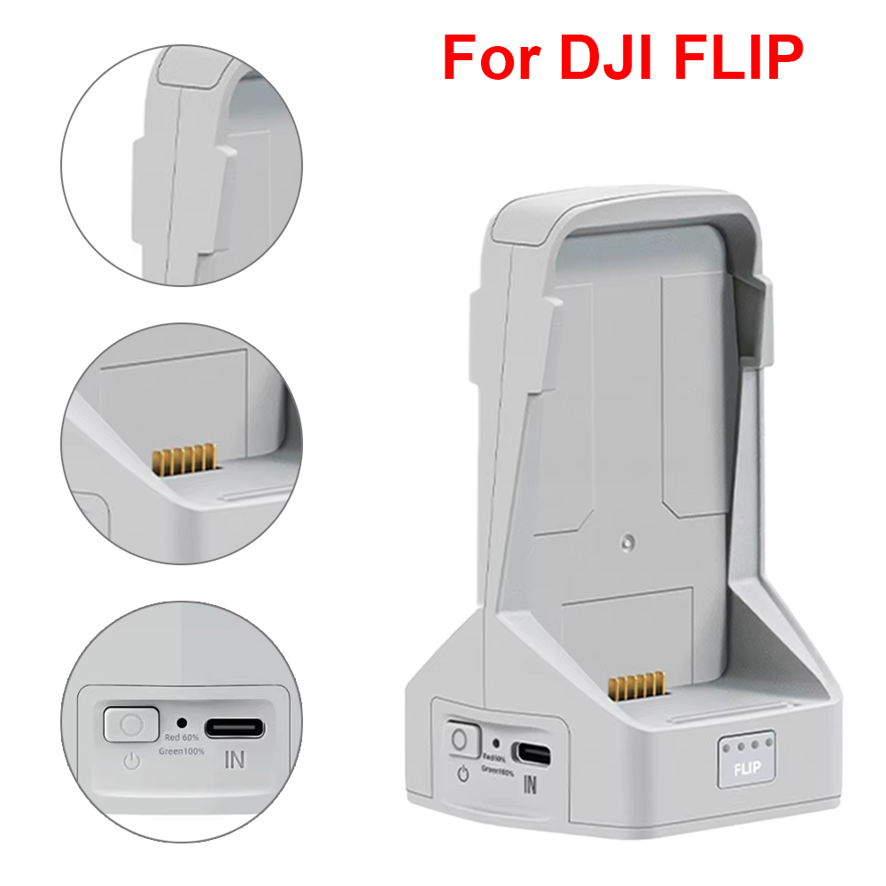 Drone Battery Adapter - Pengisi Daya Baterai untuk DJI Flip