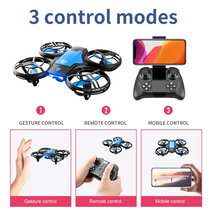 V8 Drone Mini Baru 4K Profesio - Drone Controller Screen ulasan dan harga