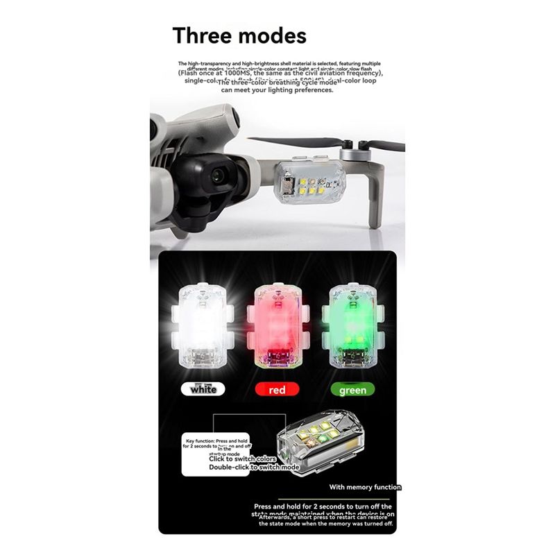 ABZZ – Lampu LED Malam untuk D - Drone Strobe Light ulasan dan harga