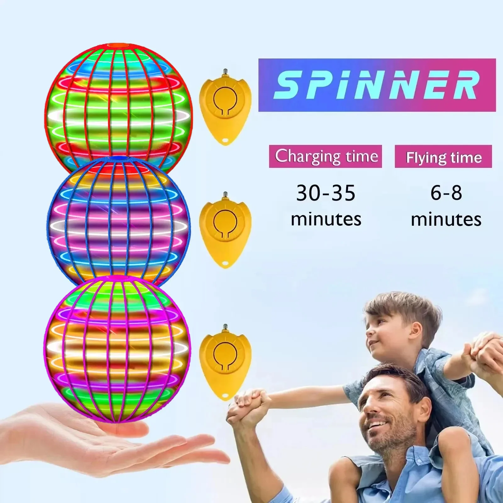 Mainan Spinner bumerang, bola  - Drone Strobe Light ulasan dan harga